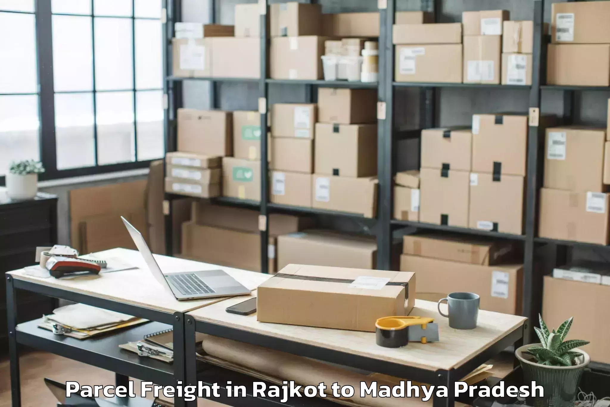 Efficient Rajkot to Agar Parcel Freight